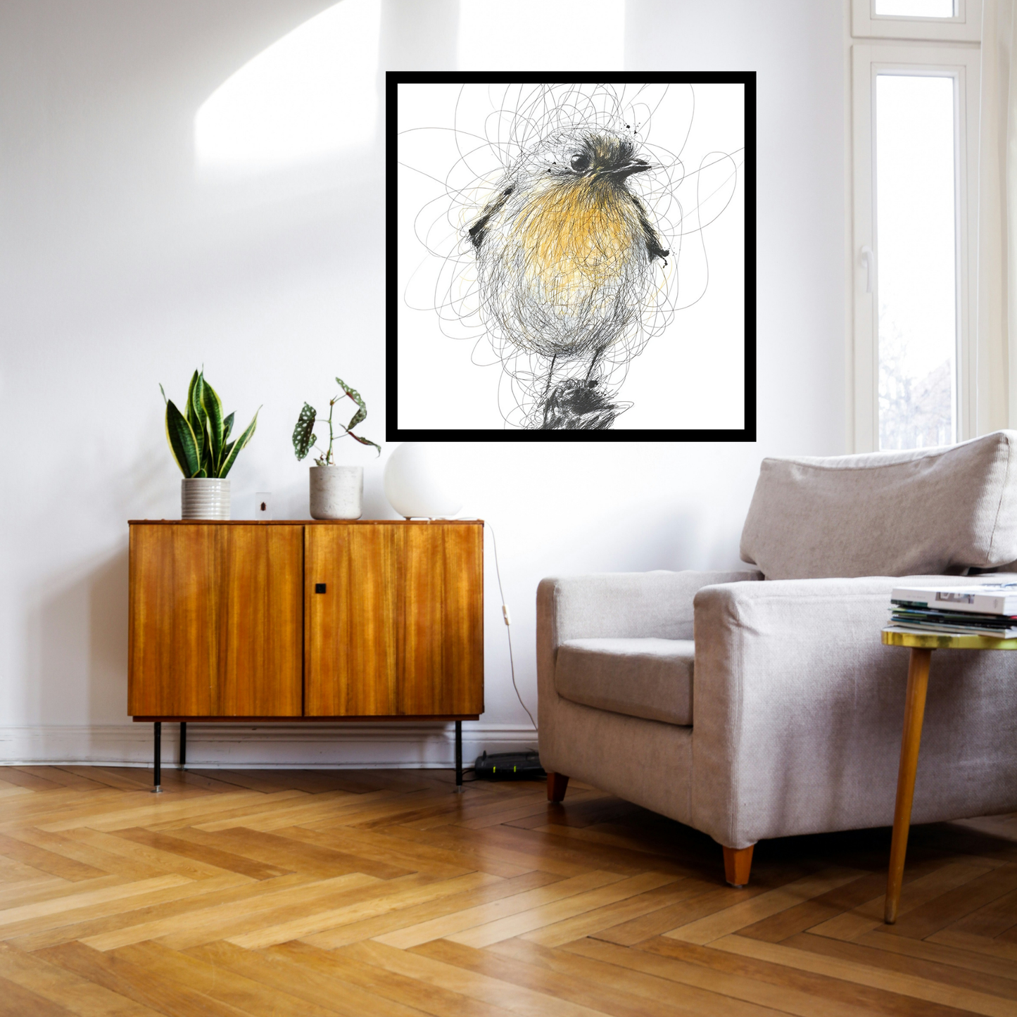 Abstract Bird Illustration