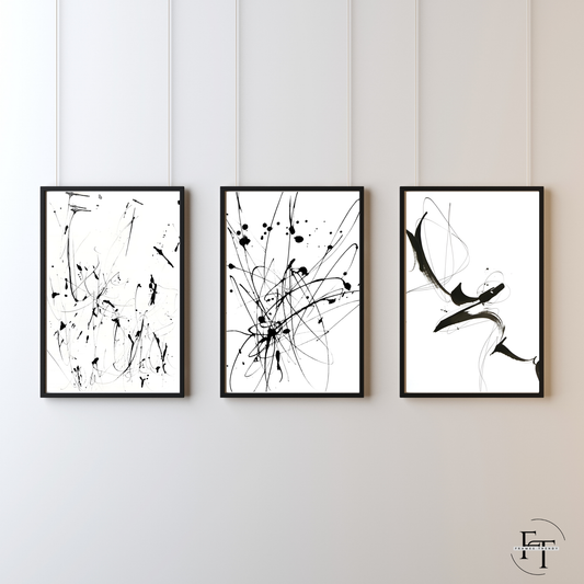 Ink Dynamics - Abstract Art Series