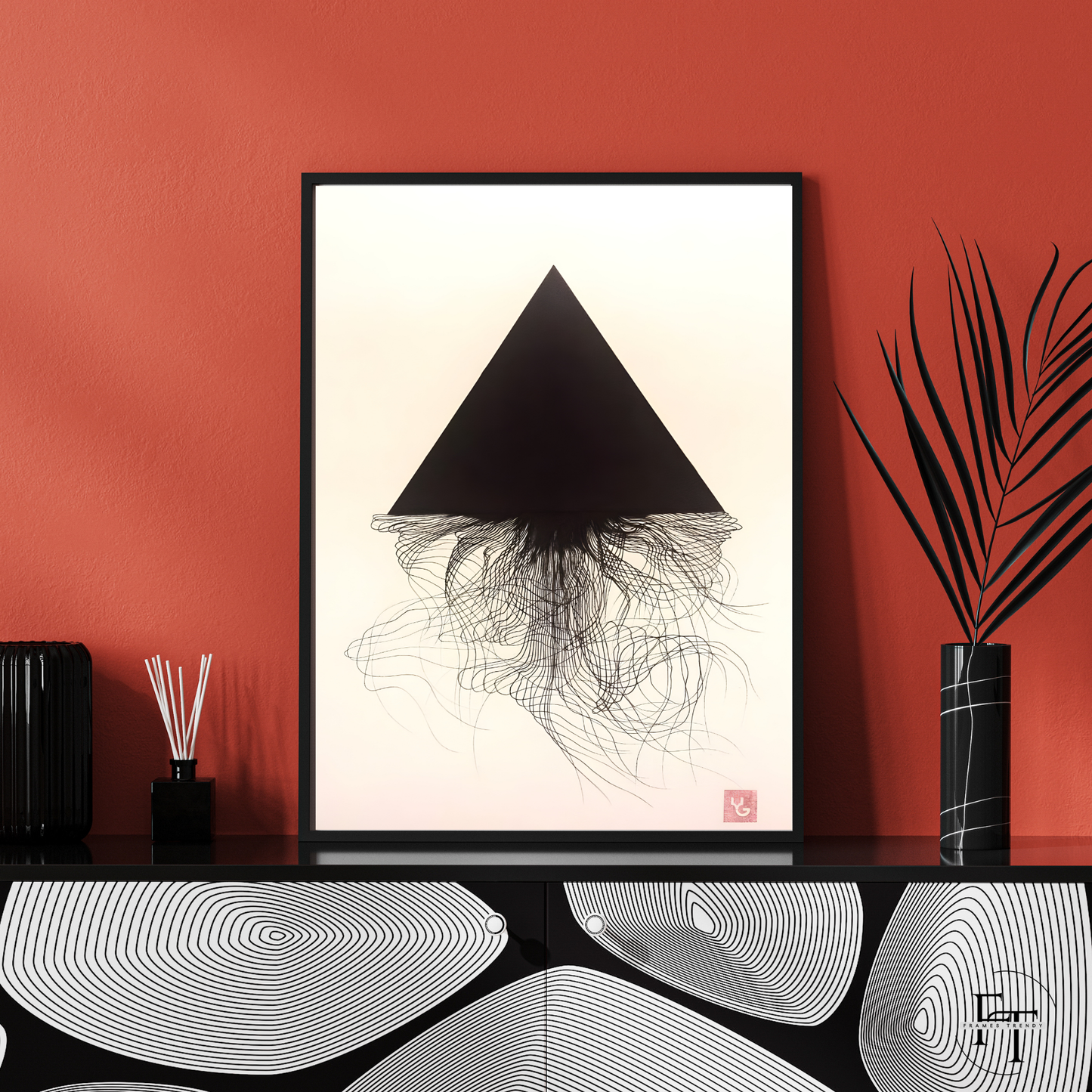 Abstract Pyramid - Linear Art Exploration